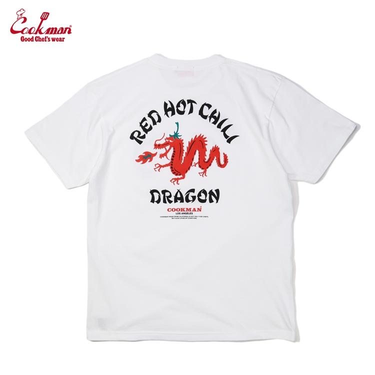 COOKMAN クックマン Chili Dragon T-shirts チリ ドラゴン Tシャツ 231-41029 ユニセックス｜motobluez-store｜07