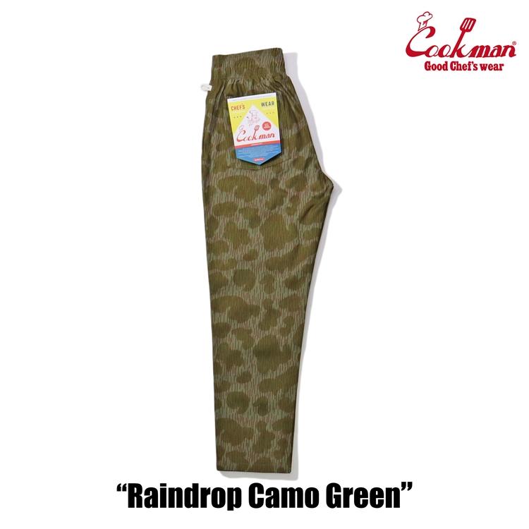 COOKMAN（クックマン） Chef Pants Raindrop Camo Green レイン
