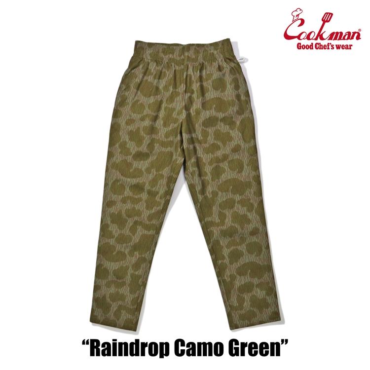 COOKMAN（クックマン） Chef Pants Raindrop Camo Green レイン
