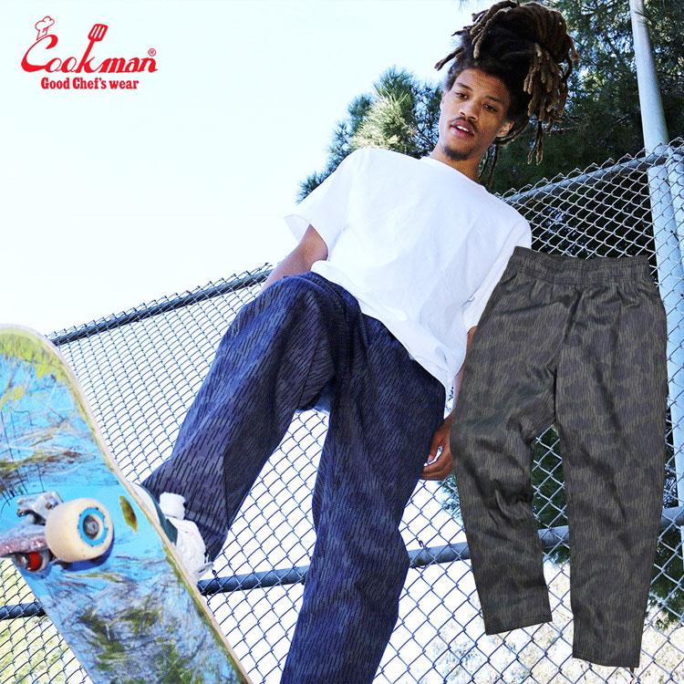 COOKMAN（クックマン） Chef Pants Raindrop Camo Gray レインドロップ