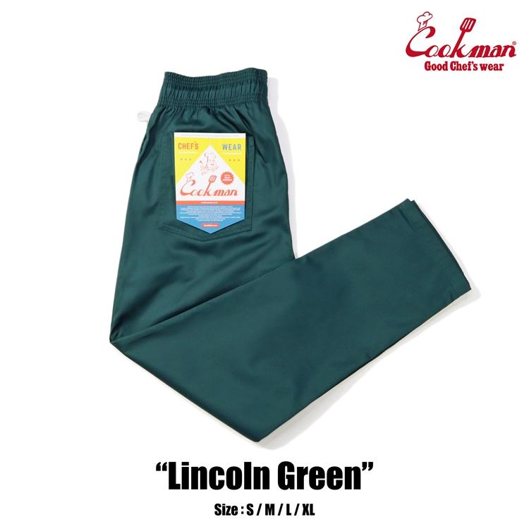 COOKMAN（クックマン） Chef Pants Lincoln Green シェフパンツ