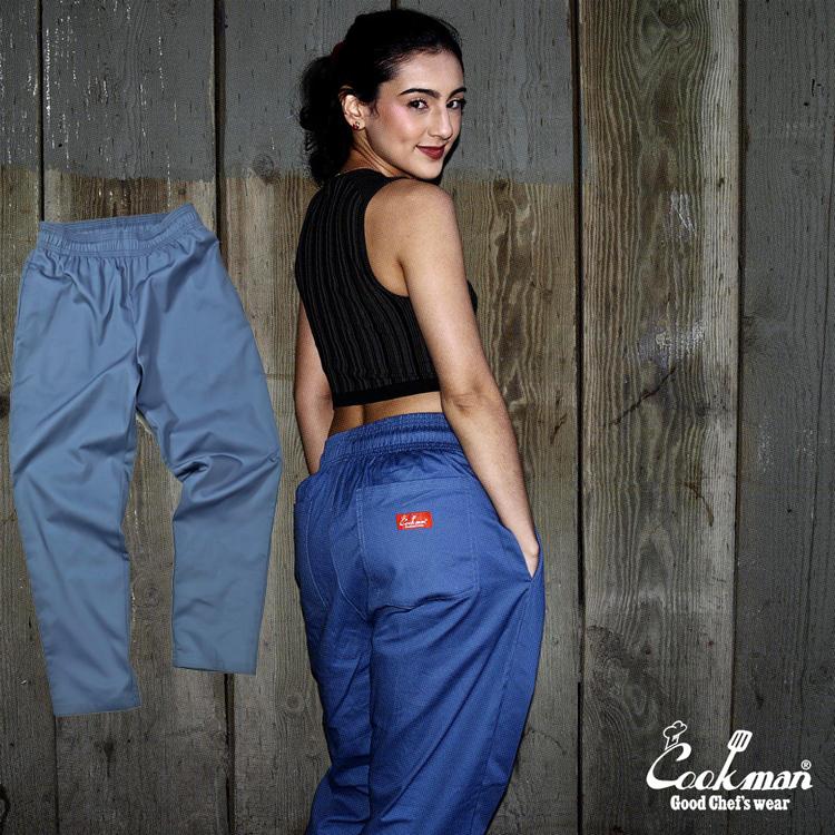 COOKMAN（クックマン） Chef Pants Air Force Blue シェフパンツ エア