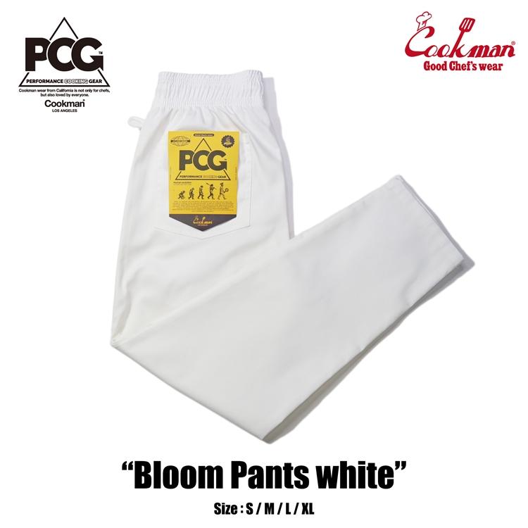 COOKMAN（クックマン） Chef Pants Bloom Pants White シェフパンツ
