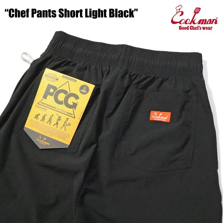 COOKMAN（クックマン） Chef Pants Short Light Black シェフパンツ