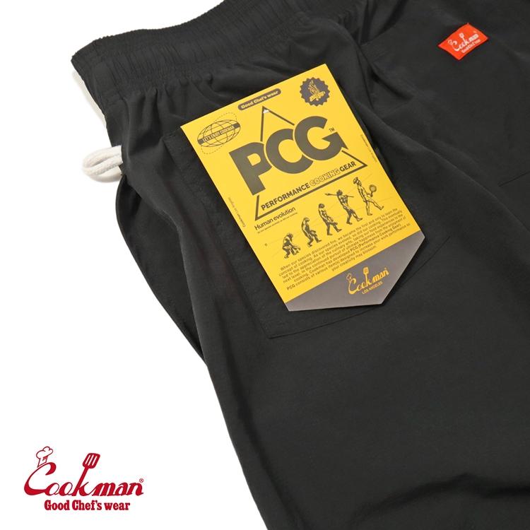 COOKMAN（クックマン） Chef Pants Short Light Black シェフパンツ