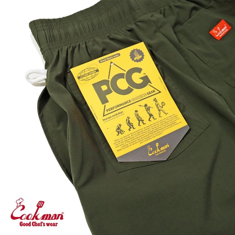 COOKMAN（クックマン） Chef Pants Short Light Olive シェフパンツ