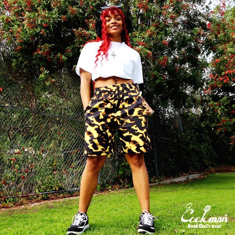 COOKMAN（クックマン） Chef Pants Short Tortoiseshell シェフパンツ