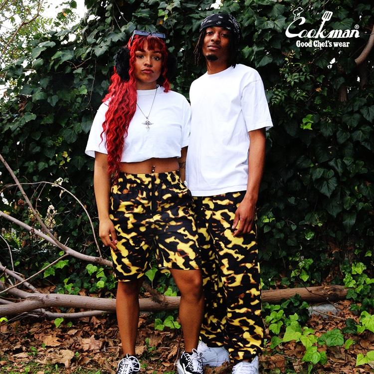 COOKMAN（クックマン） Chef Pants Short Tortoiseshell シェフパンツ