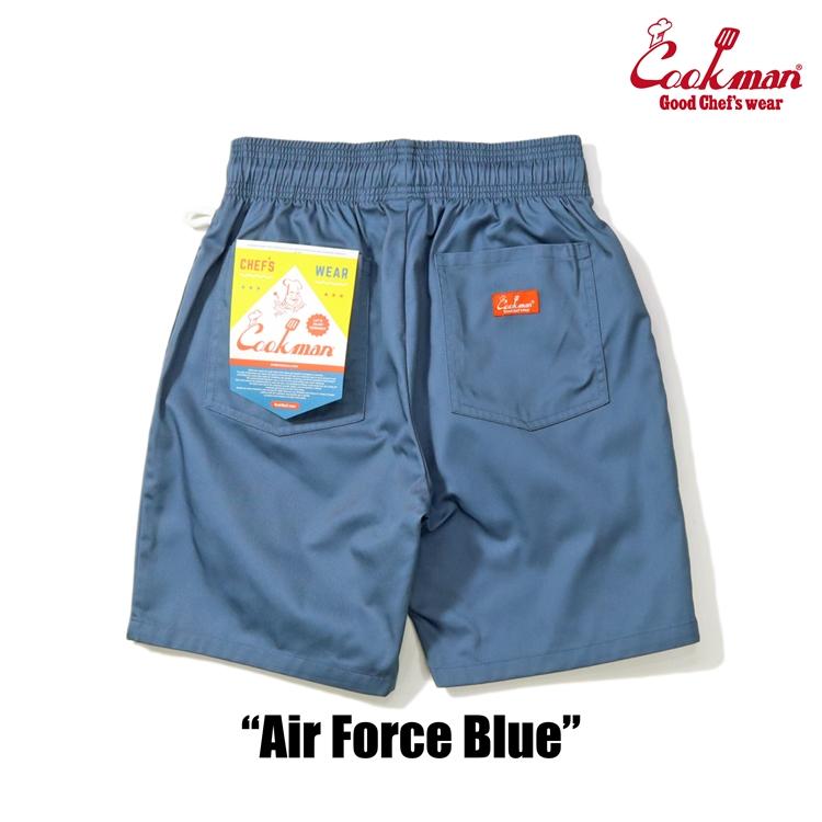 T.japanショートパンツ コットン　リネン　サイズ38 【新品タグ付】 COOKMAN（クックマン） Chef Pants Short Air Force Blue シェフパンツ