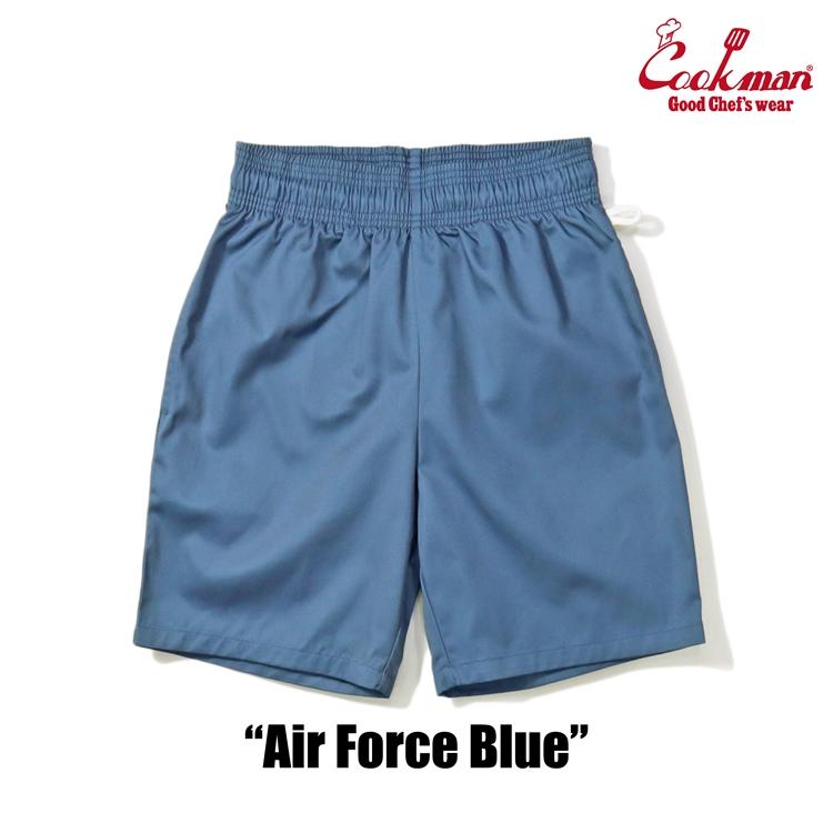 COOKMAN（クックマン） Chef Pants Short Air Force Blue シェフパンツ