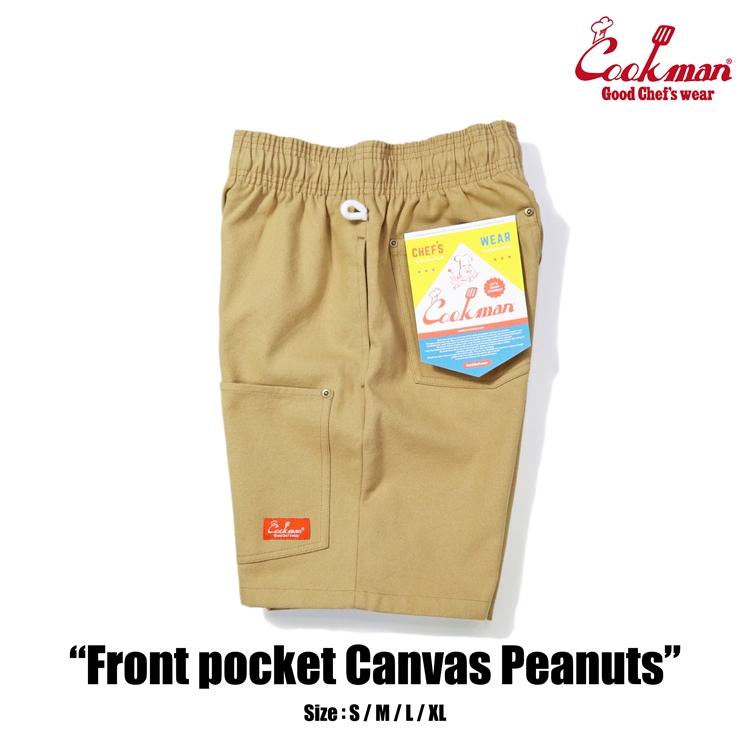 COOKMAN（クックマン） Chef Pants Short Front pocket Canvas Peanuts