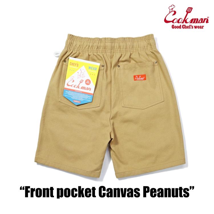 COOKMAN（クックマン） Chef Pants Short Front pocket Canvas Peanuts