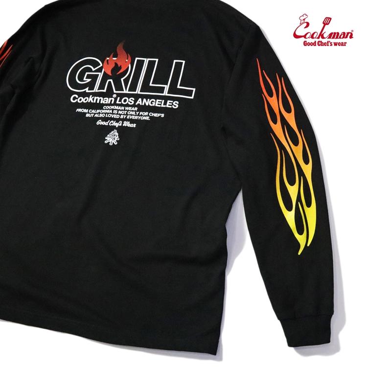 COOKMAN（クックマン） クックマンロングスリーブ Tシャツ Grill
