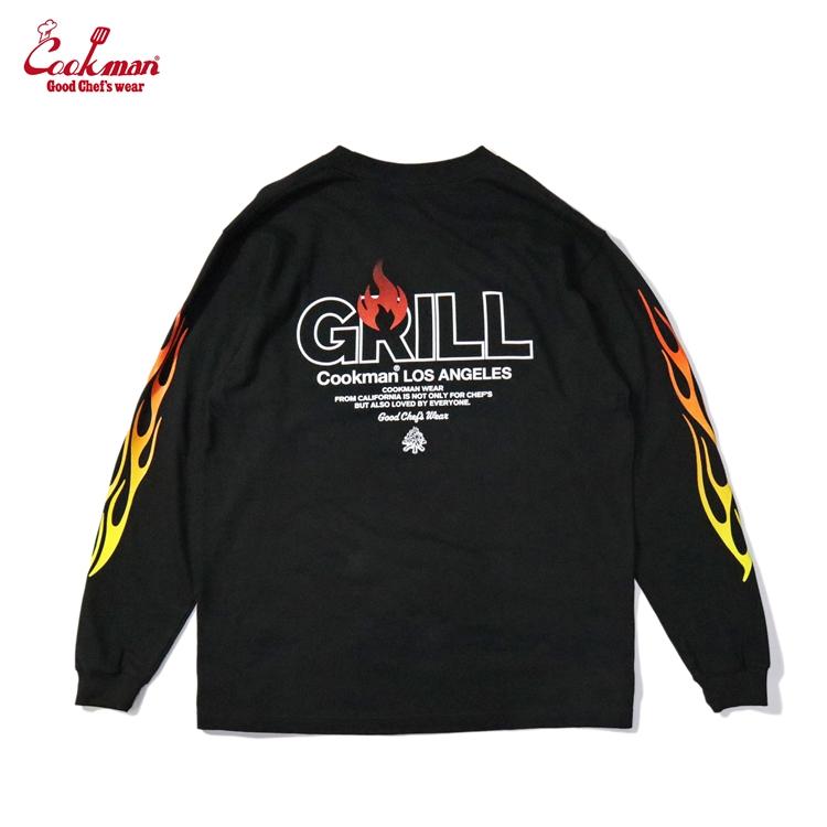 COOKMAN（クックマン） クックマンロングスリーブ Tシャツ Grill