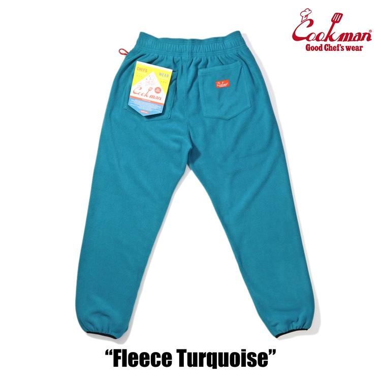COOKMAN（クックマン） Chef Pants Fleece Turquoise シェフパンツ
