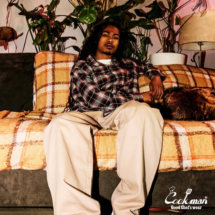 COOKMAN（クックマン） Chef Pants Herringbone Peanuts シェフパンツ