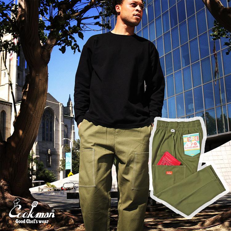 COOKMAN クックマン Chef Pants Semiwide Front Pocket Duck COOKMAN クックマン Chef Pants Semiwide Front Pocket Duck