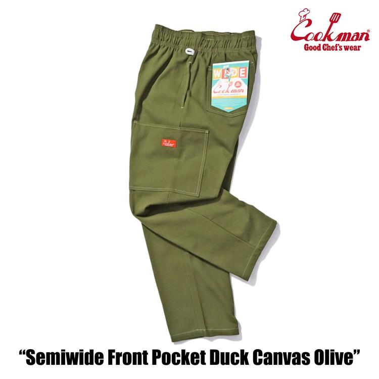 COOKMAN（クックマン） Chef Pants Semiwide Front Pocket Duck Canvas