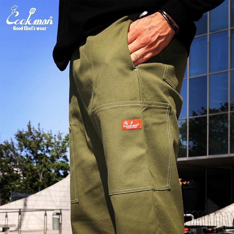 COOKMAN（クックマン） Chef Pants Semiwide Front Pocket Duck Canvas