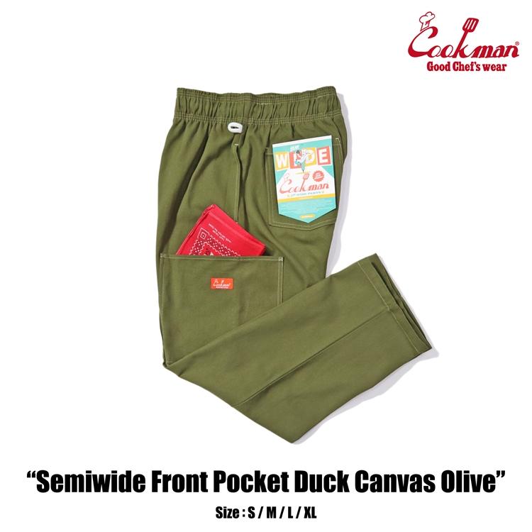 COOKMAN クックマン Chef Pants Semiwide Front Pocket Duck COOKMAN クックマン Chef Pants Semiwide Front Pocket Duck