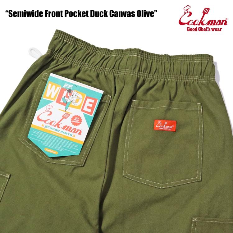 COOKMAN（クックマン） Chef Pants Semiwide Front Pocket Duck Canvas