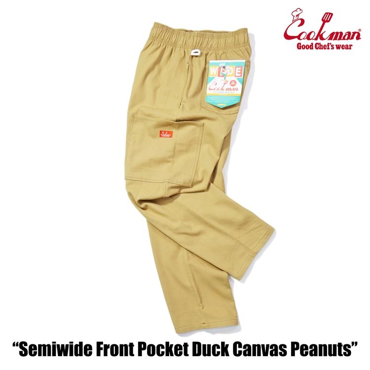 COOKMAN（クックマン） Chef Pants Semiwide Front Pocket Duck Canvas