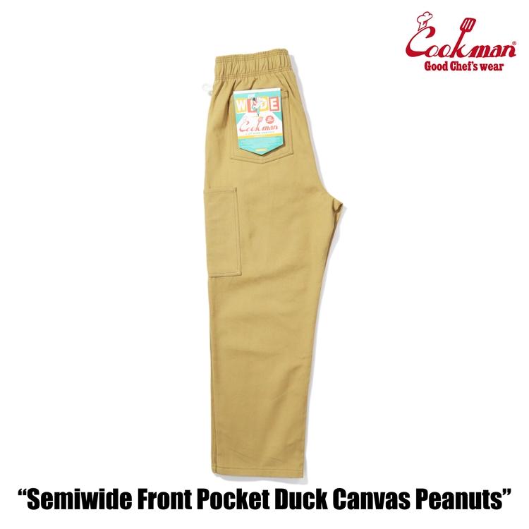 RE. シェフパンツ COOKMAN クックマン Chef Pants Semiwide Front Pocket Duck