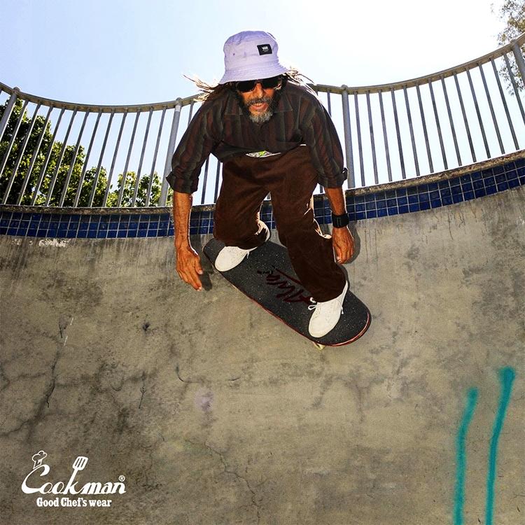 COOKMAN（クックマン） Chef Pants Semiwide Corduroy Brown シェフ