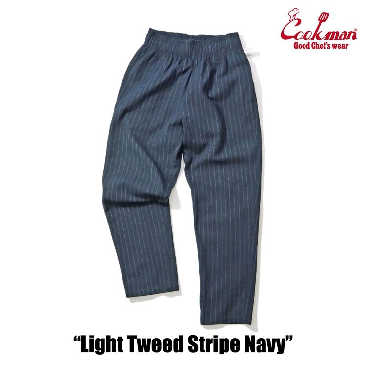 COOKMAN（クックマン） クックマンChef Pants Light Tweed Stripe Navy