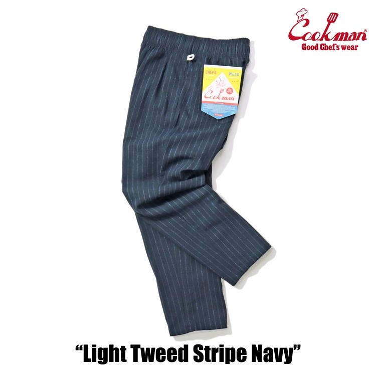 COOKMAN（クックマン） クックマンChef Pants Light Tweed Stripe Navy