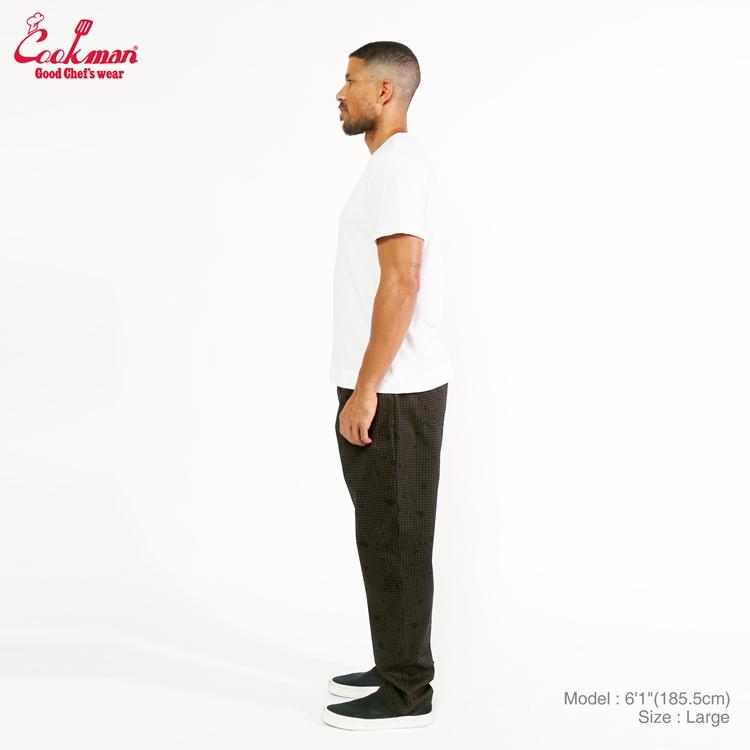 COOKMAN（クックマン） Chef Pants Sauce Splash Camo Black シェフ