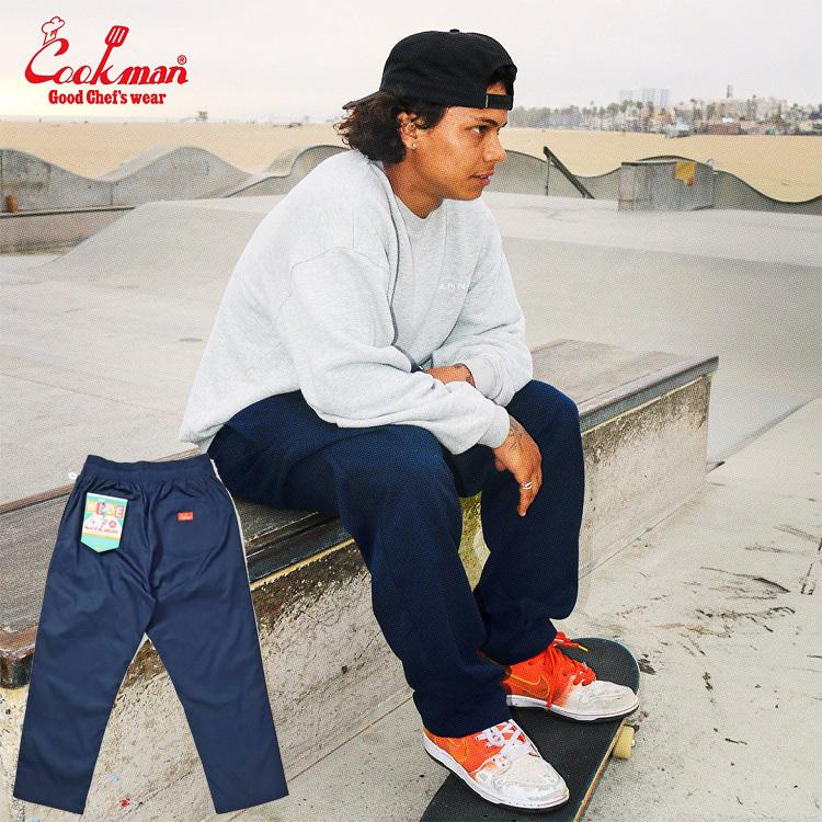 COOKMAN（クックマン） Chef Pants Semiwide Navy シェフパンツ