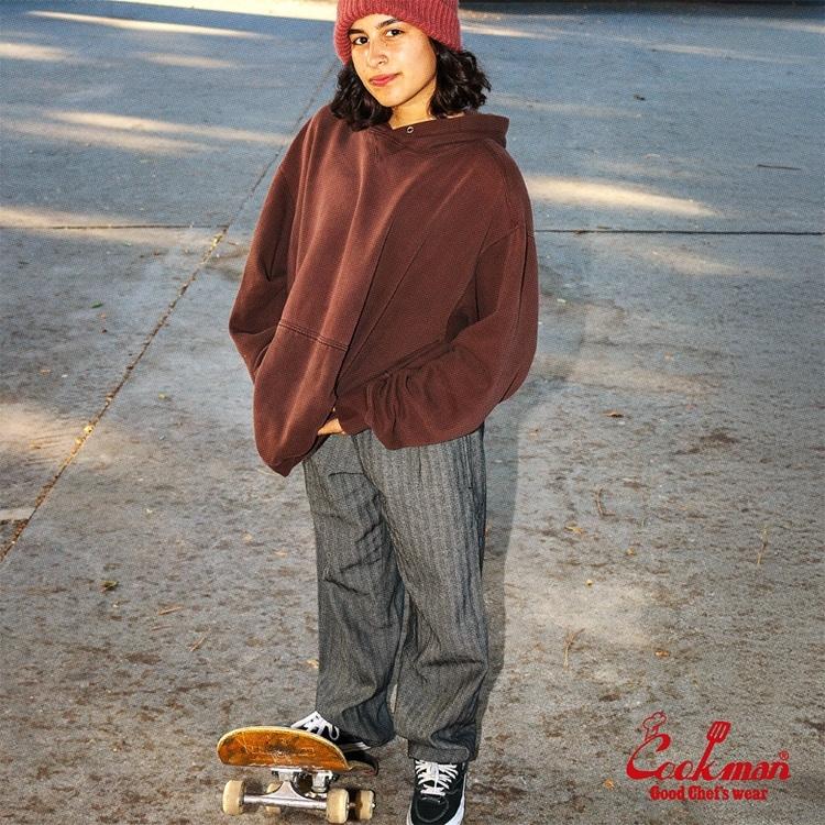 COOKMAN（クックマン） Chef Pants Semiwide Herringbone Denim Light