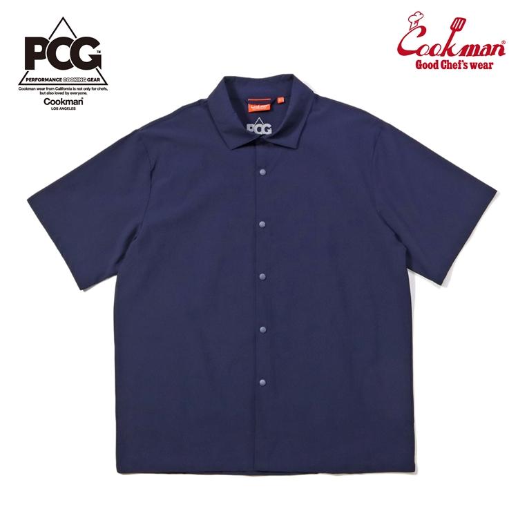 COOKMAN（クックマン） Work Shirts Short Sleeve Light Navy ワーク