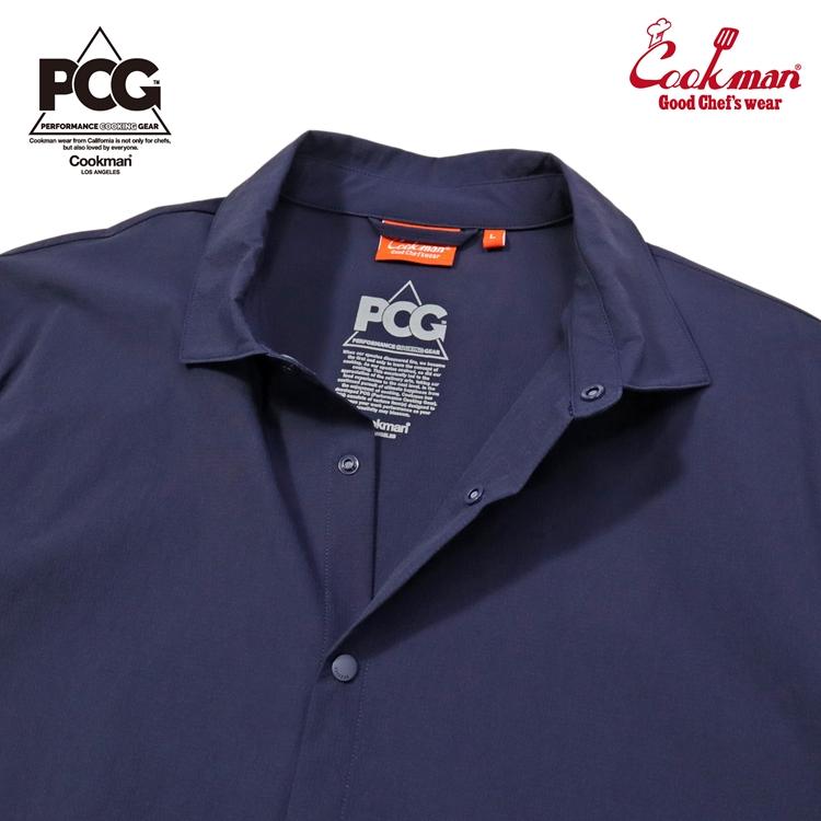 COOKMAN（クックマン） Work Shirts Short Sleeve Light Navy ワーク