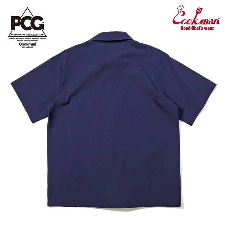 COOKMAN（クックマン） Work Shirts Short Sleeve Light Navy ワーク