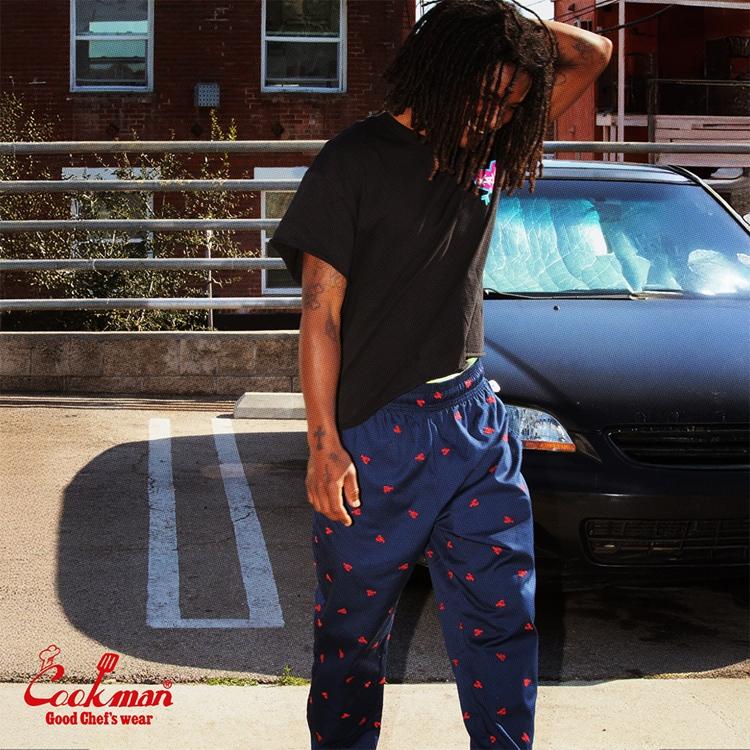 COOKMAN（クックマン） Chef Pants Embroidery Lobster Navy シェフ