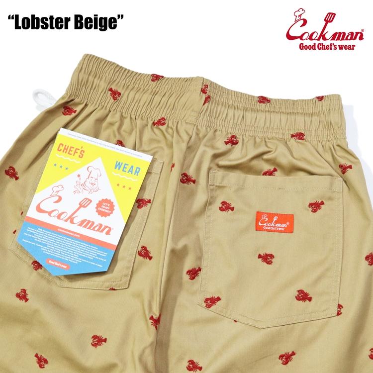 COOKMAN（クックマン） Chef Pants Embroidery Lobster Beige シェフ