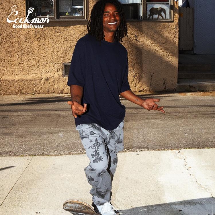 クックマン パンツ COOKMAN Chef Pants Old Tattoo Cookman】 Chef Pants Old Tattoo size: M, L col: gray, beige price