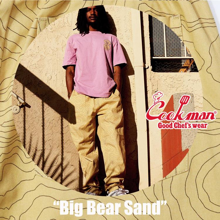COOKMAN（クックマン） Chef Pants Big Bear Sand シェフパンツ