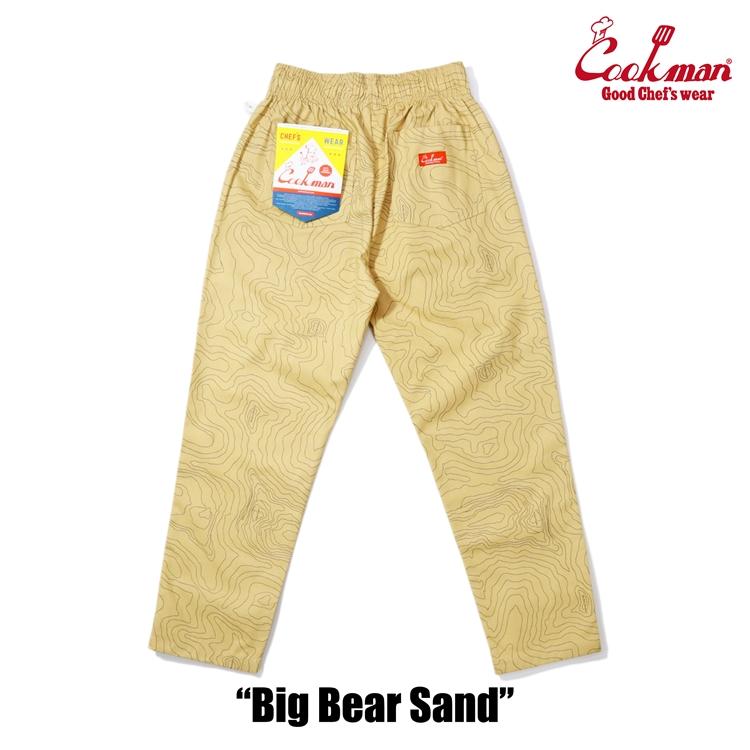 COOKMAN（クックマン） Chef Pants Big Bear Sand シェフパンツ