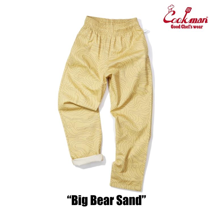 COOKMAN（クックマン） Chef Pants Big Bear Sand シェフパンツ