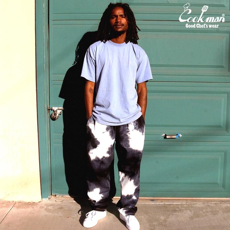 Tさん専用⭐︎総柄 スウェットパンツ ブラック COOKMAN（クックマン） Chef Pants Blackberry Stain シェフパンツ