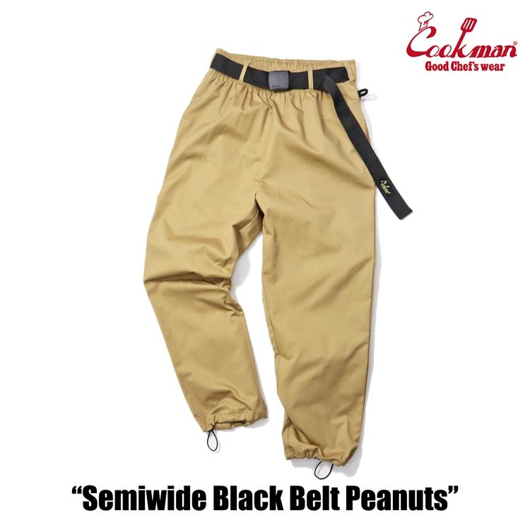 COOKMAN クックマンChef Pants Semiwide Black Belt Peanuts COOKMAN クックマンChef Pants Semiwide Black Belt Peanuts
