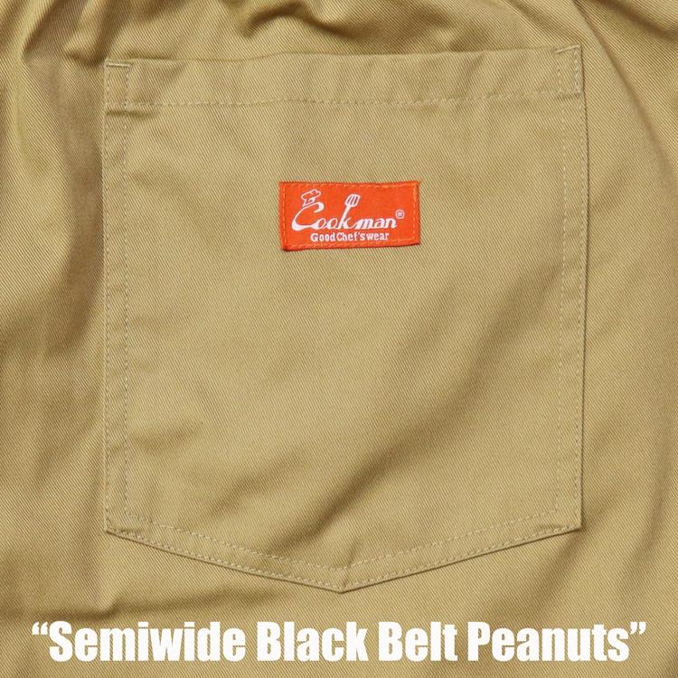 COOKMAN（クックマン） クックマンChef Pants Semiwide Black Belt