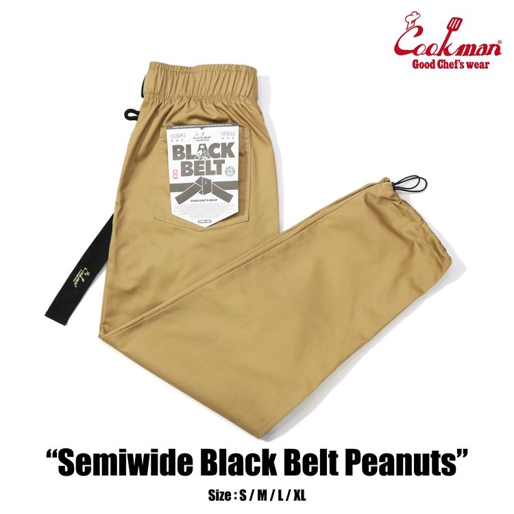 COOKMAN（クックマン） クックマンChef Pants Semiwide Black Belt