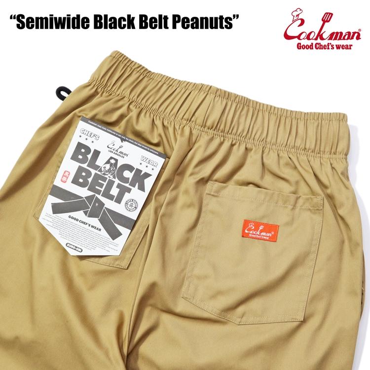 COOKMAN（クックマン） クックマンChef Pants Semiwide Black Belt