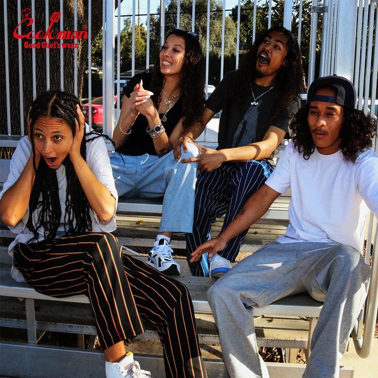 COOKMAN（クックマン） Chef Pants Semiwide Memphis Red Sox Heather