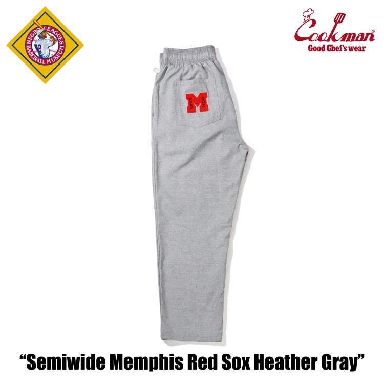 COOKMAN（クックマン） Chef Pants Semiwide Memphis Red Sox Heather