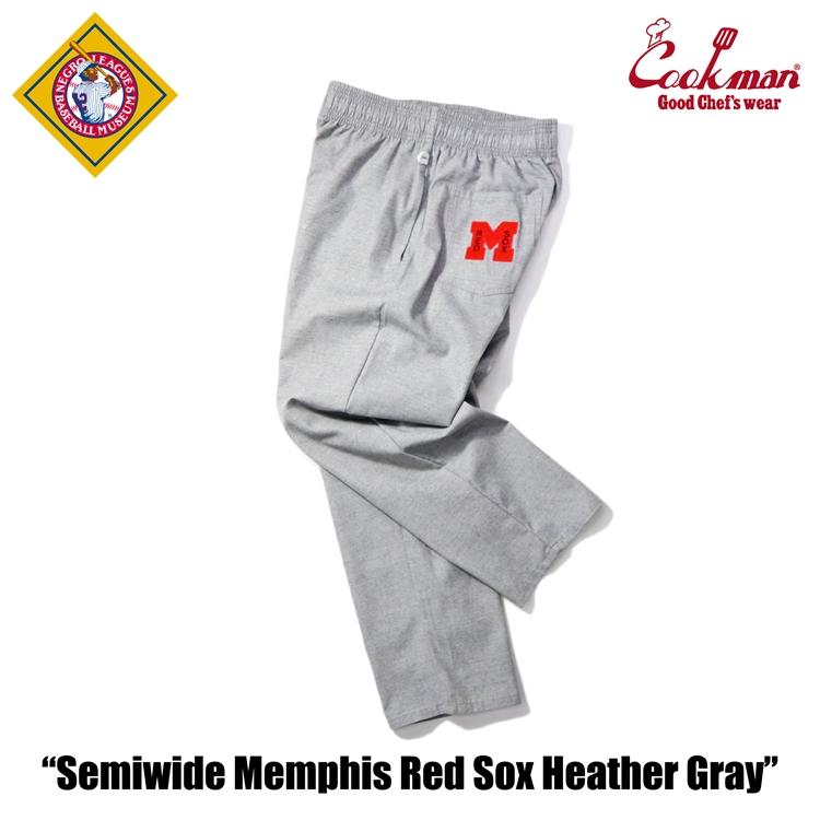 COOKMAN（クックマン） Chef Pants Semiwide Memphis Red Sox Heather